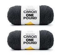 Caron One Pound Dark Gray Mix Yarn - Pack of 16oz/453.6g - Acrylic - #4 Worsted (Medium) - 812 Yards - Knitting & Crochet