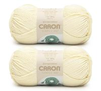 Caron Simply ME Aran Yarn - 2 Pack of 200g/7 oz - 62% Acrylic 20% Nylon 18% Wool - #5 Bulky - 246 Yards - Knitting/Crochet