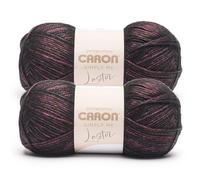 Caron Simply Me Luster Ruby Yarn - 2 Pack of 170g/6oz - 65% Nylon, 35% Acrylic - #4 Worsted (Medium) - 360 Yards - Knitting/Crochet