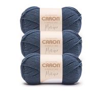 Caron Simply Me Merino Deep Water Heather Yarn - 3 Pack of 100g/3.5oz - 50% Acrylic, 50% Merino Wool - #3 DK (Light) - 215 Yards - Knitting/Crochet