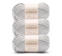 Caron Simply Me Merino Gray Willow Yarn - 3 Pack of 100g/3.5oz - 50% Acrylic, 50% Merino Wool - #3 DK (Light) - 215 Yards - Knitting/Crochet