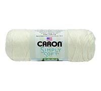 Caron Simply Soft Acrylic Aran Knitting Wool Yarn 170g - 9702 Off White