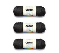 Caron Simply Soft Charcoal Heather Yarn - 3 Pack of 141g/5oz - Acrylic - 4 Medium (Worsted) - 250 Yards - Knitting/Crochet
