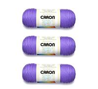 Caron Simply Soft Grape Brites Yarn - 3 Pack of 170g/6oz - Acrylic - 4 Medium (Worsted) - 315 Yards - Knitting/Crochet