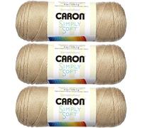 Caron, Simply Soft knitting yarn, 3 pieces, bone_parent #H97003-9703 Bone