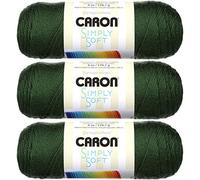 Caron, Simply Soft knitting yarn, 3 pieces, bone_parent #H97003-9707 Dark Sage