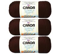 Caron Simply Soft Yarn - Chocolate, 315 Yards, 100% Acrylic