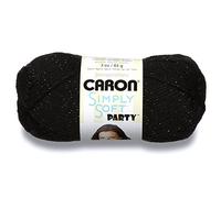CARON Simply Soft Party - 85G-Black Sparkle