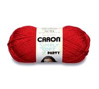 CARON Simply Soft Party -85G- Rich RED Sparkle