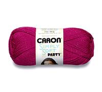 Caron Yarn Simply Soft Party – 85 g – Fuchsia Sparkle (Multi-Colour)