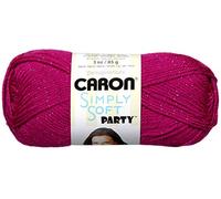 Caron Simply Soft Party Yarn-85g- Fuchsia Sparkle