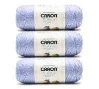 Caron Simply Soft Periwinkle Yarn - 3 Pack of 170.1g/6oz - 100% Acrylic - #4 Worsted (Medium) - 315 Yards - Knitting/Crochet