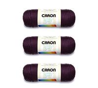 Caron Simply Soft Plum Perfect Yarn - 3 Pack of 170g/6oz - Acrylic - 4 Medium (Worsted) - 315 Yards - Knitting/Crochet