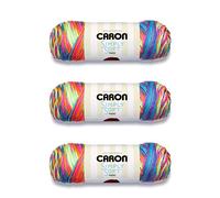 Caron Simply Soft Rainbow Bright Paints Yarn - 3 Pack of 141g/5oz - Acrylic - 4 Medium (Worsted) - 235 Yards - Knitting/Crochet