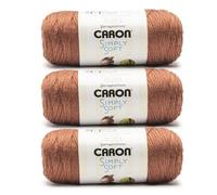 Caron Simply Soft Sienna Yarn - 3 Pack of 170.1g/6oz - 100% Acrylic - #4 Worsted (Medium) - 315 Yards - Knitting/Crochet