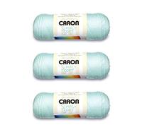 Caron Simply Soft Soft Green Yarn - 3 Pack of 170g/6oz - Acrylic - 4 Medium (Worsted) - 315 Yards - Knitting/Crochet