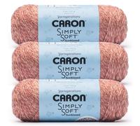 Caron Simply Soft Sunkissed Orange Tonal Yarn - 3 Pack of 141g/5oz - 100% Acrylic - #4 Worsted (Medium) - 248 Yards - Knitting/Crochet