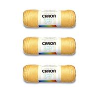 Caron Simply Soft Sunshine Yarn - 3 Pack of 170g/6oz - Acrylic - 4 Medium (Worsted) - 315 Yards - Knitting/Crochet