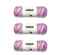 Caron Simply Soft Times Square Stripes Yarn - 3 Pack of 141g/5oz - Acrylic - 4 Medium (Worsted) - 235 Yards - Knitting/Crochet