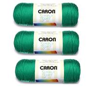 Caron Simply Soft Yarn 6 oz Med (4) Weight (3-Pack) BlackBerry