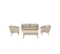 Caroon Outdoor Lounge Set - Light Acacia Wood