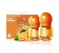 Carori Cute Car Air Freshener - The Adorable Lightbulb-Shaped - Automotive Vent Clip - Long Lasting Scent - Essential Oils - Cute Car Accessories - Orange Scent