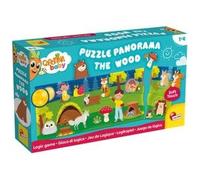 Lisciani - Carotina Baby - Panorama Puzzle: The Wood - Interactive Puzzle for Children aged 1 to 4 - Sensory and cognitive stimulation - Shape and colour recognition - Made in Italy