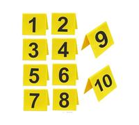 carotoe 10PCS Portable Forensic Evidence Markers Ideal for Crime Scene Reenactments and Educational Activities User Friendly Props Evidence Markers Bright Yellow