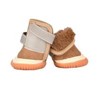 carotoe 2pcs Healths Suedes Dog Shoes for Bichon Warm Nonslip Soles with Comfortable for Small Dogs Comfortable Insulated Winter Dog Shoes Anti-Slip Pet for Ice Snow Fashion Footwear