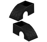 carotoe 2Pieces Amphibian Habitats Hideaways Cave Shelter Tunnel Sun Basking Ramps Toy for Turtles and Reptiles Rest Place Pet Habitats