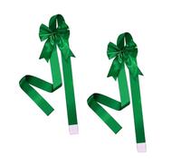 carotoe 2Pieces Large Fabric Bowknots Elegant Holiday Decors Bowknot Ornament for Mantles Staircase Party Arrangements Bowknots for Holiday Decorations