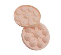 carotoe 3D Rose Ice Molds Peach Shape Ice Cubes Tray Easy to Release Suitable for Whiskeys Cocktails Peach Shape Cubes Trays