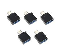 carotoe 5pcs Highly Speed USB C To USB Adapter USB To Type C Converters For Quick Charging And Data Syncing Across Devices