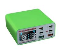 carotoe 6 in 1 Multi Port Fast Chargers with Digital Display Compact Design USB C Charging Tool for Phones Tablets & Electronics Potential Current Monitor Device
