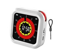 carotoe 60 Minutes Visual Countdowns Timer, Mechanical Kitchen Timer Clock with Backing Classroom Visual Timers Digital Countdowns Clock Large Display