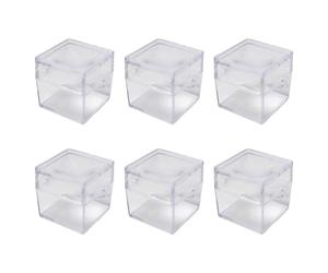 carotoe 6PCS Square Observation Container with Magnification Lid Children Safe Catcher for Home Classroom Use Observation Box with Magnification Lid
