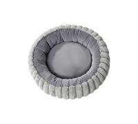 carotoe Anti Slip Bed for Indoor Cats, Reversible Round with Raised Sides and Double Sided Fabric for Daily Rest Reversible Bed Round Indoor Double Sided Ice Silk Plush Raised Side