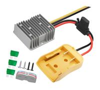 carotoe Battery Dock 12V Output Converter Module, 20A Power Adapter with Metal Heatsink Housing for Project Lighting and Electronics Build Use