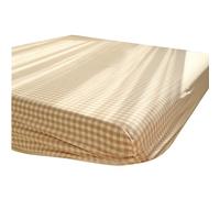 carotoe Bedsheet Cotton Printeds Lattices Fitteds Sheet Elastics Corners for Secure Mattress Coverage Checkered Bedsheet