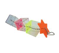 carotoe Bird Foraging Toy Clear Acrylic Feeder Improving Intelligence Cage Hanging Toys for Cockatiel Parakeet Conure Bird Foraging Feeder