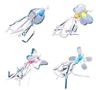 carotoe Bundle of 4 Toy Pompoms Sequins Tassels Replacements Beautiful Wand Toy Spare Parts Tassels Wand Accessory Replacements