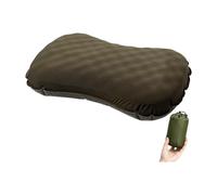 carotoe Camping Pillow CLS Auto Inflating Ergonomic Shape, Travel Seat, Reversible Touch, Compact Carry Camp Sleep Accessory Backpacking Head Cushion Portable Neck Rest Trekking Pad Pillow Road Stop