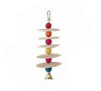 carotoe Candy Colored Grinding Stone Cuttlefish Bone String Toy Parrots Toy Supply for Bird Cage Decoration Bird Cage Hanging
