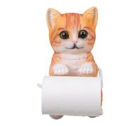 carotoe Cats Shapeds Resin Holder Wall Mounted Bathroom Organizers Compacts Design for Space Optimization Cats Shapeds Holder