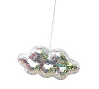 carotoe Clouds Shape Discos Sphere Light Reflective Mirrored Sphere Sparkling Hanging Ornament For Festival Party Home Decors