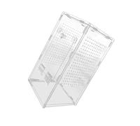 carotoe Componentized Clear Polyacrylate Webspinner Pen Secure Swiveled Feeding Door Ideal for Spiders Scorpions Easy Assemble Caecilian Habitat Cistern