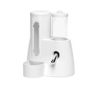 carotoe Double Chamber Small Animal Feeder and Water Bottle Stable Base Construction for Cage Environment Water Dispenser