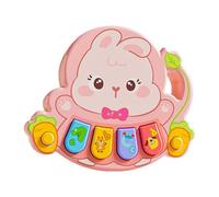 carotoe Early Education Piano with 0-3 Year Safe Design ABS Multisensory Music Modes Hand Eye Coordination Training Tool Toy Piano for Babies