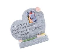 carotoe Engraved Sentence Pet Grave Stone Weatherproof Resin Memorial Grave Marker Cats Headstones for Pet Loss Garden Tributes Marker