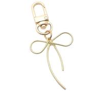 carotoe Eye Catching Keychain Colorful Bowknot Pendant Keyring Butterfly Knot Key Chains Portable Keyrings Accessory for Women